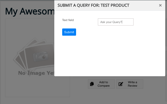 Query form fields